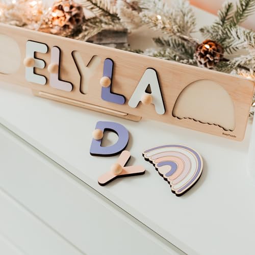 Personalized Baby Name Puzzle with Pegs