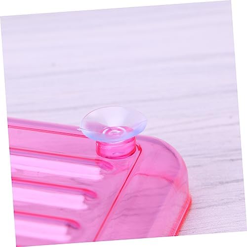 Luxshiny Clear Soap Dish Holder with 2 Suckers