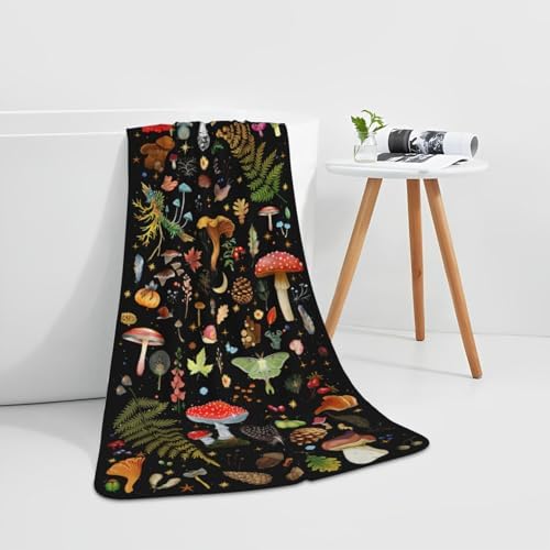 YETOUTOU Mushroom Bath Towels Set