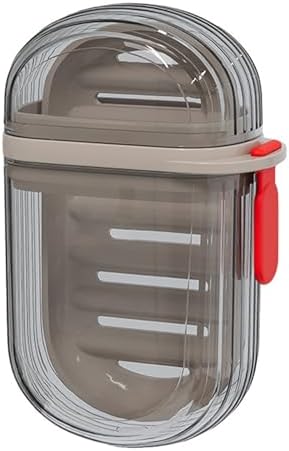 Travel Soap Container with Lock Design and Leakproof Lid
