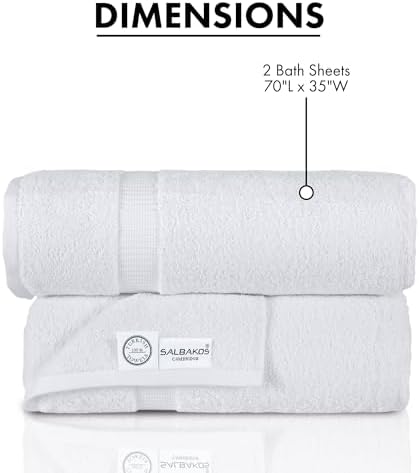 SALBAKOS Premium Jumbo Bath Sheet 2 Pack
