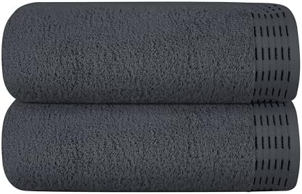 MALLONI HOME Cotton Bath Towel Set 2 Pack 28x55 inches