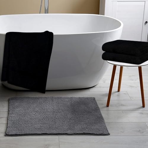 TOALLA 12-Pack Cotton Bath Towels 27x54 Black