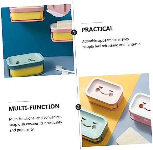 Amosfun Wall Mount Soap Holder with Draining Design