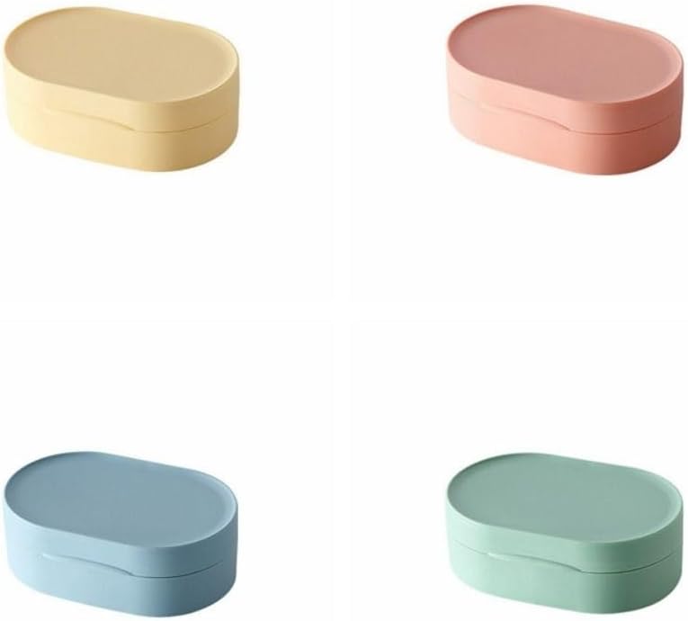 Travel Soap Box Holder Case - Leak Proof Portable Soap Container Pink