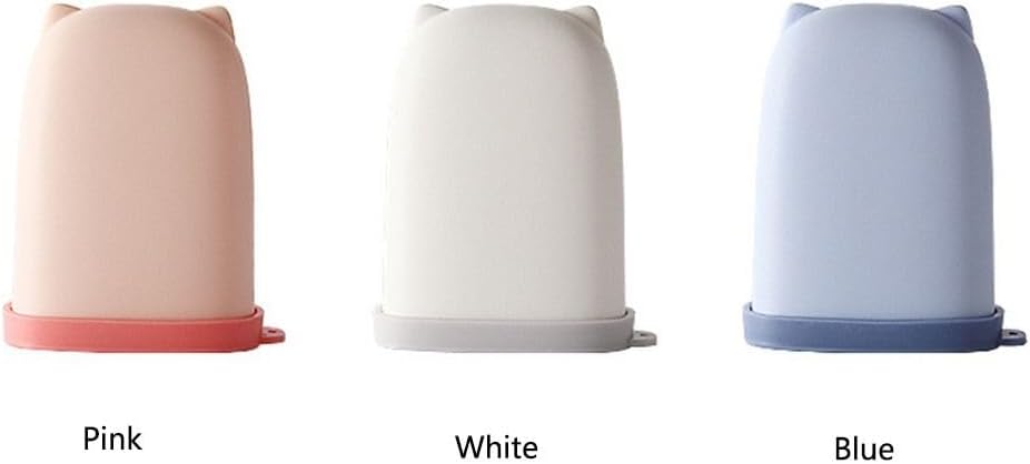 Pink Silicone Portable Soap Dish Holder