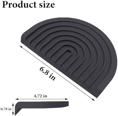 CAROYINO Soap Dish with U-Shaped Design Black 1