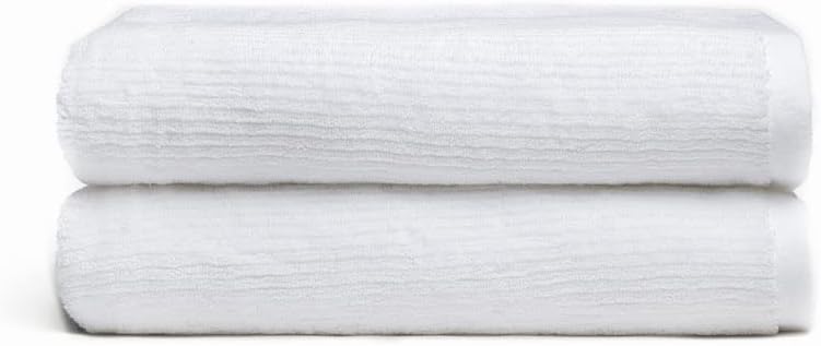 Cozy Earth Ribbed Bath Towel Set 2 Pack