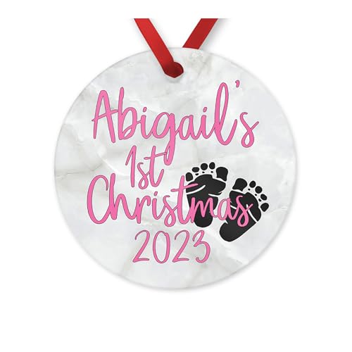 Personalized Baby 1st Christmas Ornament 2023 Handmade 1