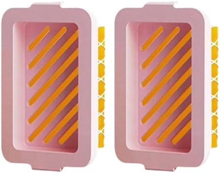 FABEILAI Suction Soap Holder - Pink Drill-Free Removable