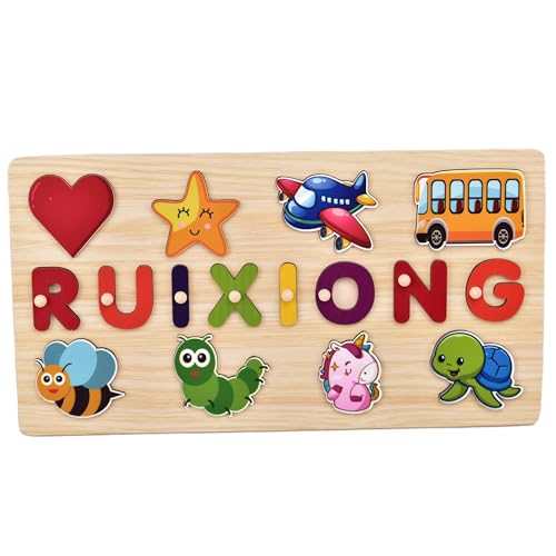 LearnToy Name Puzzle for Kids Customized Wooden Toy