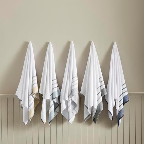 Great Bay Home Decorative Bath Towel Set 4 Pack