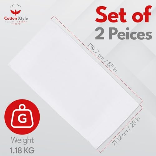 Cotton Xtyle Luxury 100 Cotton Bath Towels Pack of 2