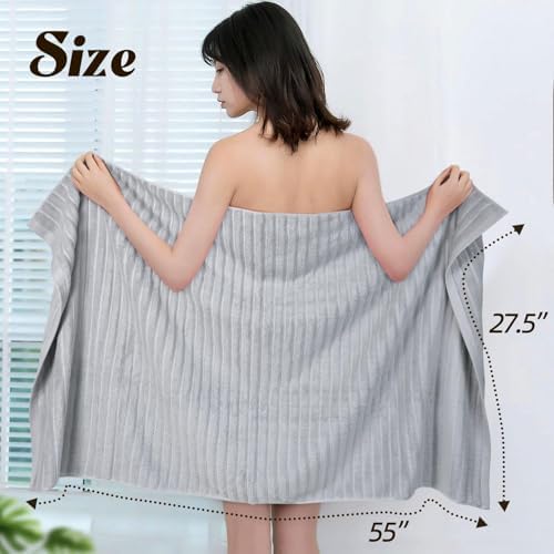 Jacquotha Light Grey Bath Towels 2 Pack