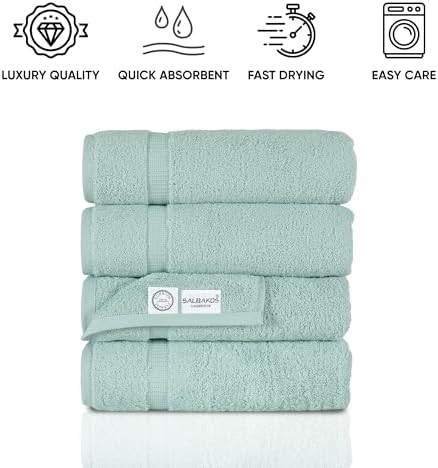 SALBAKOS Premium 4 Piece Bath Towel Set