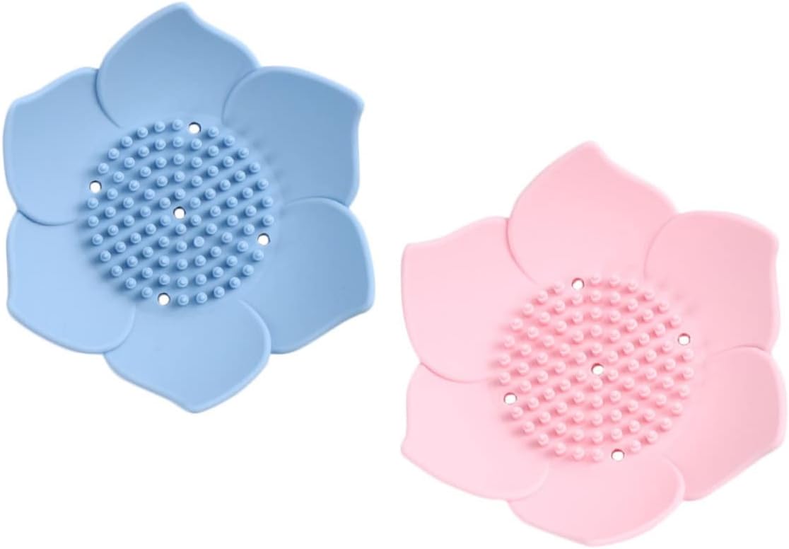 Alipis 2pcs Silicone Soap Holders for Bathroom Shower Kitchen 1