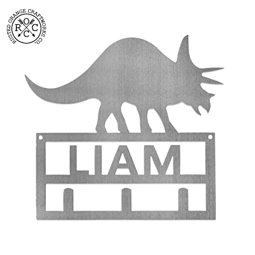 Dinosaur Signs with Hooks - Personalized with Childs Name