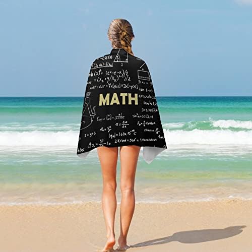 Jawuekax Beach Towel with Math Designs