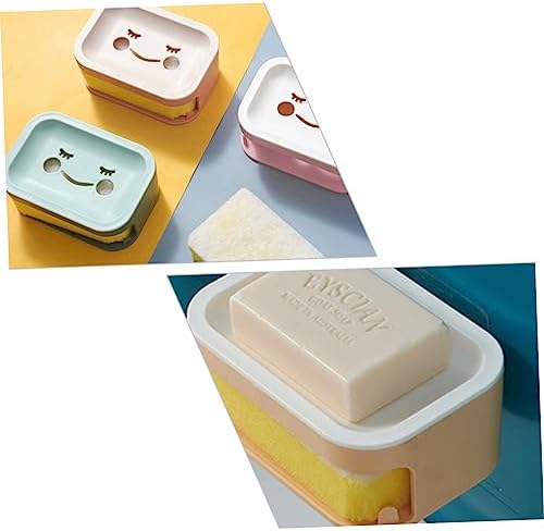BUGUUYO Double Layer Wall-Mounted Soap Draining Dish