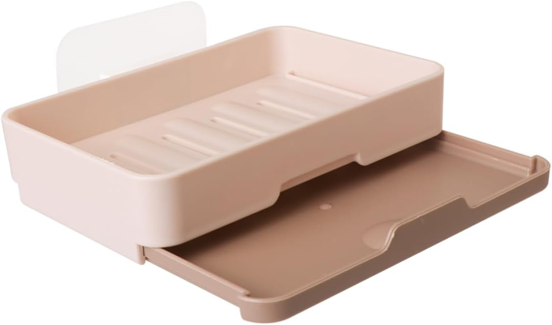 Ciieeo Wall-Mounted Soap Holder Khaki Drainage Dish