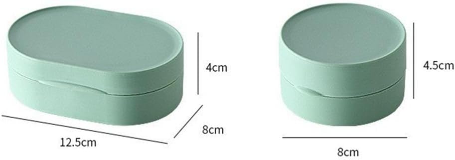 Portable Soap Dish with Lid for Travel and Bathroom Use