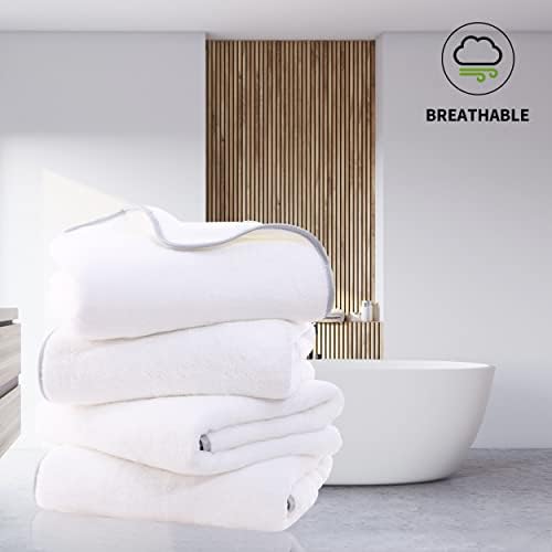 Cosy Family 4 Pack Microfiber Bath Towels - Ultra Soft Quick Drying Lightweight