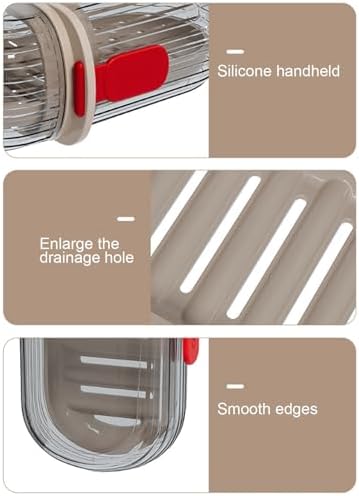 Loyliawa Soap Dishes with Drainage and Lock Design