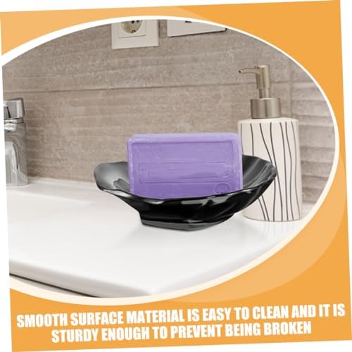 ABOOFAN 2pcs Elegant Sturdy Plastic Soap Dish Set