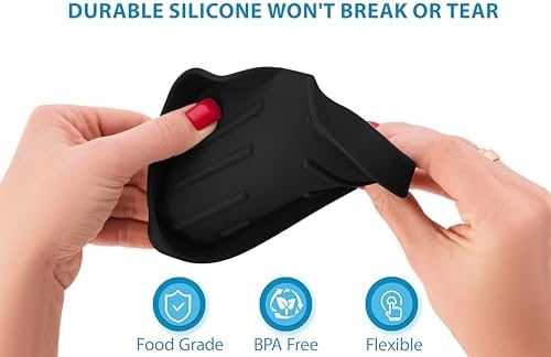 Black Silicone Soap Dish Tray for Kitchen Sink