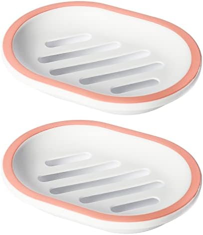 Topsky 2-Pack Soap Dish with Drain and Dry