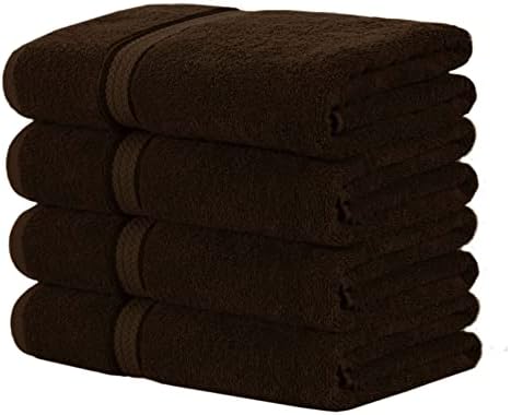 COTTON CRAFT Ultra Soft 4-Pack Bath Towels - 30x54 Chocolate Brown