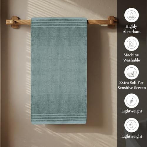 Organix Egyptian Cotton Bath Towel Set - 4 Piece 30x60 Green