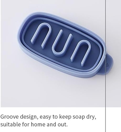 Pink Silicone Portable Soap Dish Holder