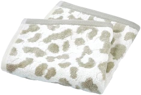 Leopard Print 3-Piece Bath Towel Set Tan