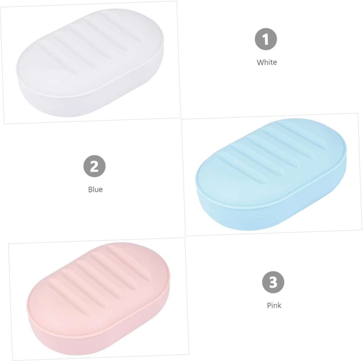 Zerodeko 8-Pack Travel Soap Holder Plastic Case
