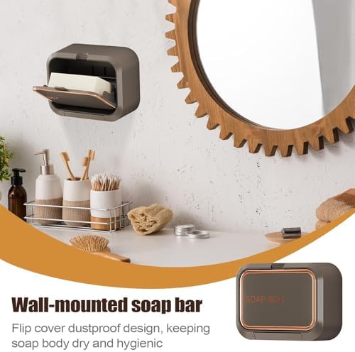 Wall Mount Soap Holder with Vapor Isolation Cover