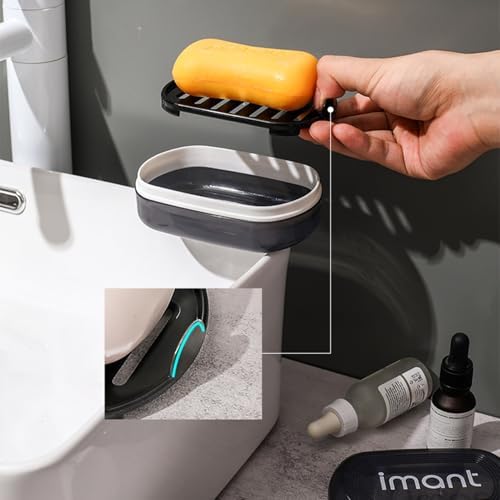 Loyliawa Soap Dish with Drainage and Anti-Slip Design 1