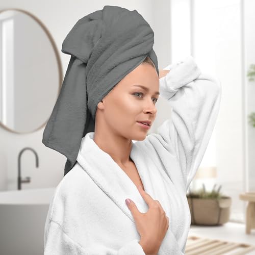 Avalon Towels Pack of 4 Bath Towels 27x54 Inches Grey
