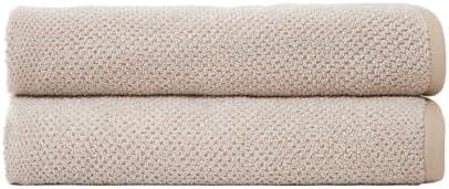 Cozy Earth Nantucket Sand Bath Towel Set - 2 Pack 30 x 58