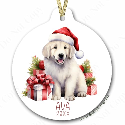 Spang Gang Golden Retriever Custom Puppy Ornament