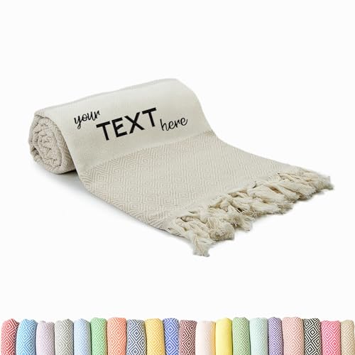 Turkish Cotton Beach Towel - Lightweight Soft and Travel Friendly