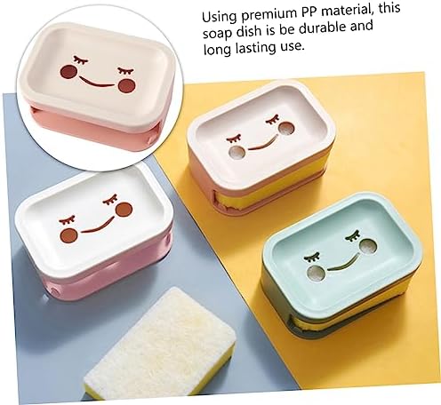 Double Layer Wall-Mounted Soap Dish with Drainage