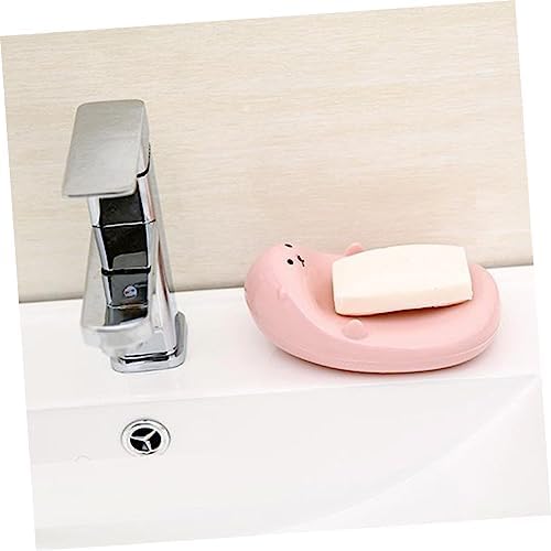 SHOWERORO Heart Shaped Soap Dish Drainer Holder for Boys and Girls