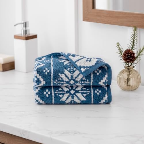 Martha Stewart 2 Bath Towels Set 27x54in 525 GSM 100 Cotton