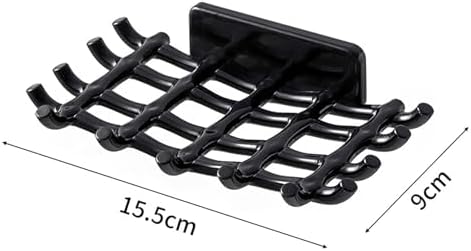 Loyliawa Soap Rack with Multi Hooks and Quick Drainage
