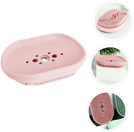BUGUUYO 1pc Suction Soap Holder for Bathroom Wall Mount Silicone Drain Basket