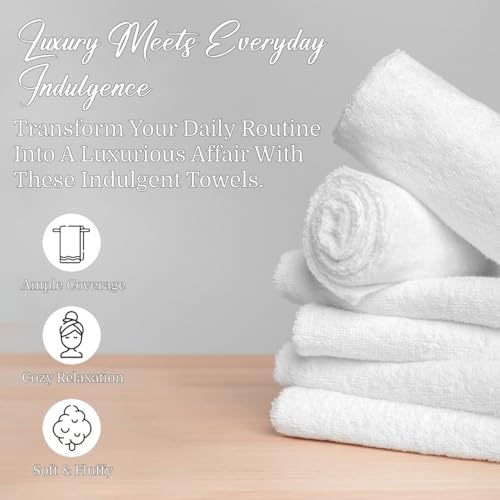 Organix 4 Pack Bath Towels 30x60 Hotel Quality