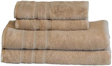 Mosobam Luxury Turkish 4pc Towel Set - Light Taupe