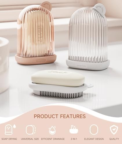 Doter Travel Soap Case with Leakproof Lid