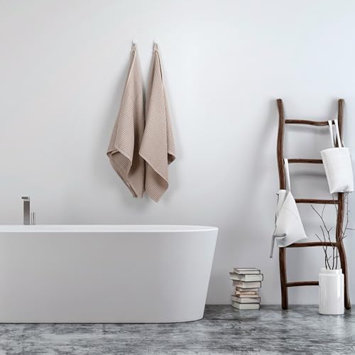 Pskl 100 Turkish Cotton Waffle Bath Towels - Pack of 2